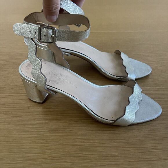 Women's Loeffler Randall Emi Scalloped Block Heel Dress Sandal - Picture 3 of 11